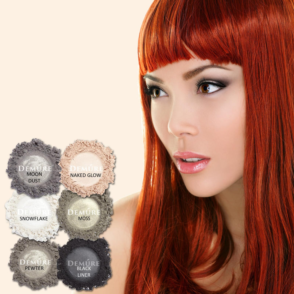 Pigment swirl highlights highly pigmented, lightweight shimmer from Demúre.