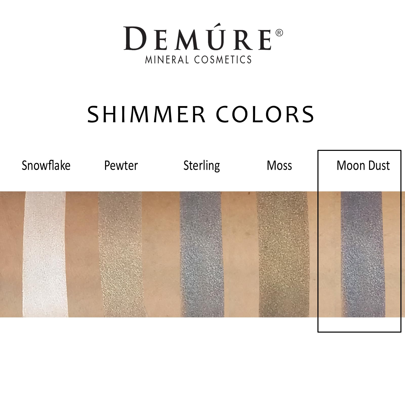 Close-up of glitter shadows showing fine mineral pigments and radiant sparkle.