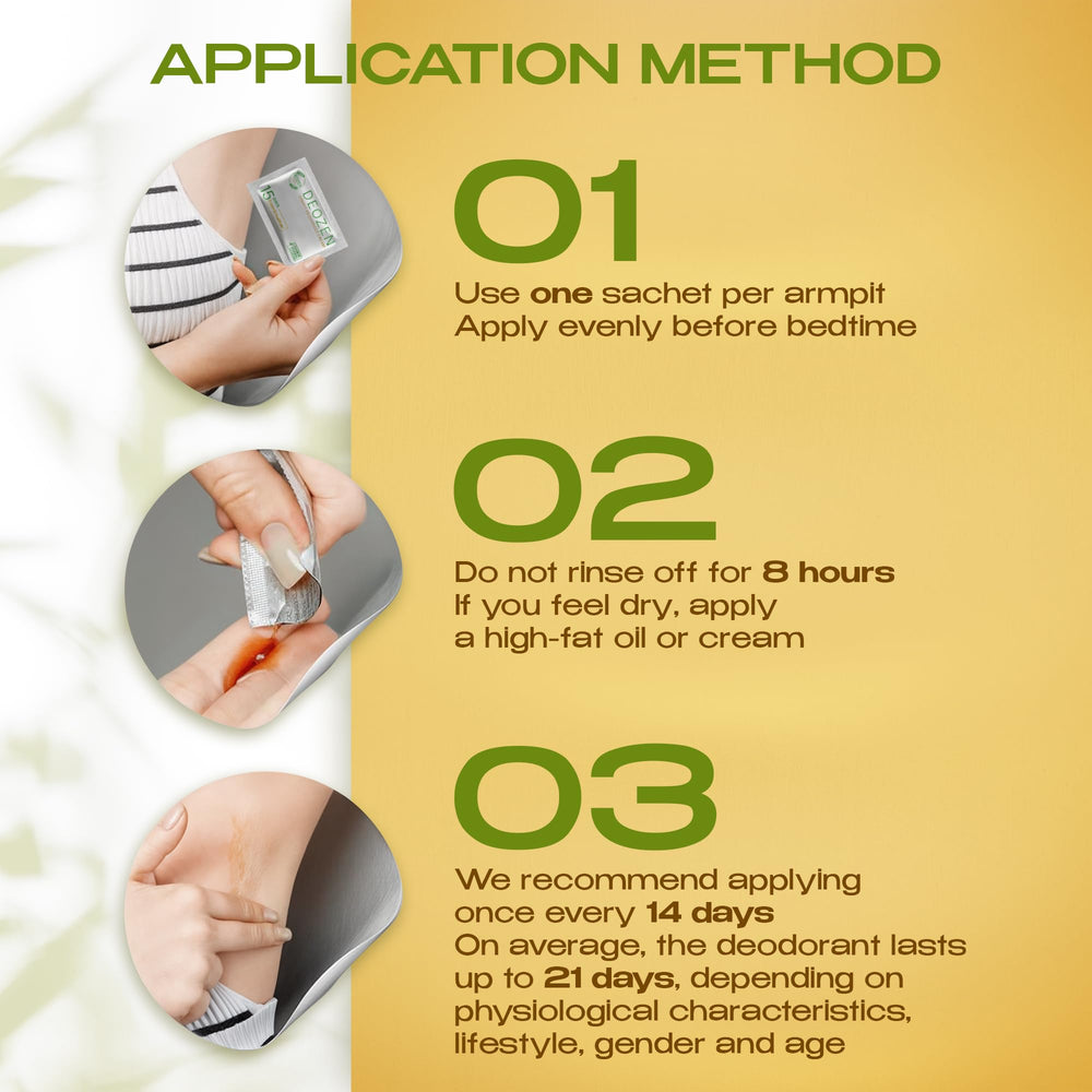 Deozen armpit deodorant cream texture swatch demonstrates smooth application.