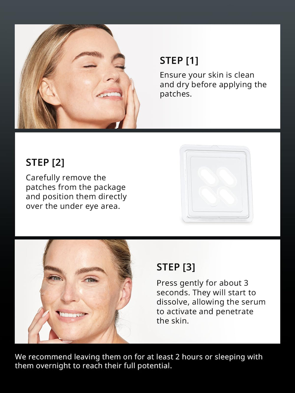 Depology patches suitable for all skin types with caution on sensitive skin
