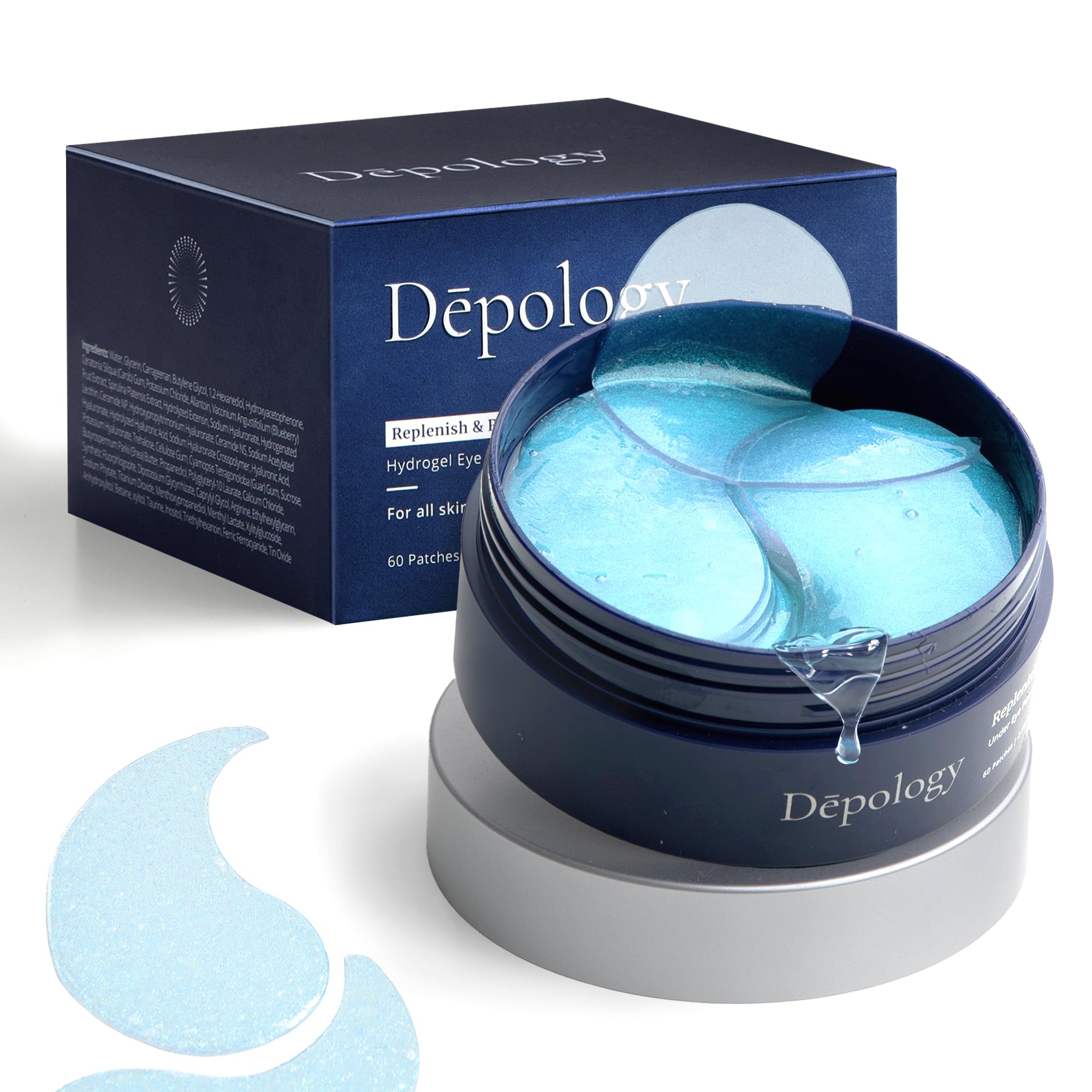 depology Replenish & Repair under-eye patches hydrate and plump the under-eye area.