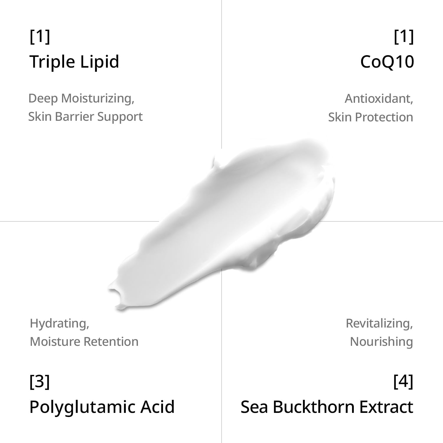 Cream texture being massaged into skin for daily hydration with Depology.