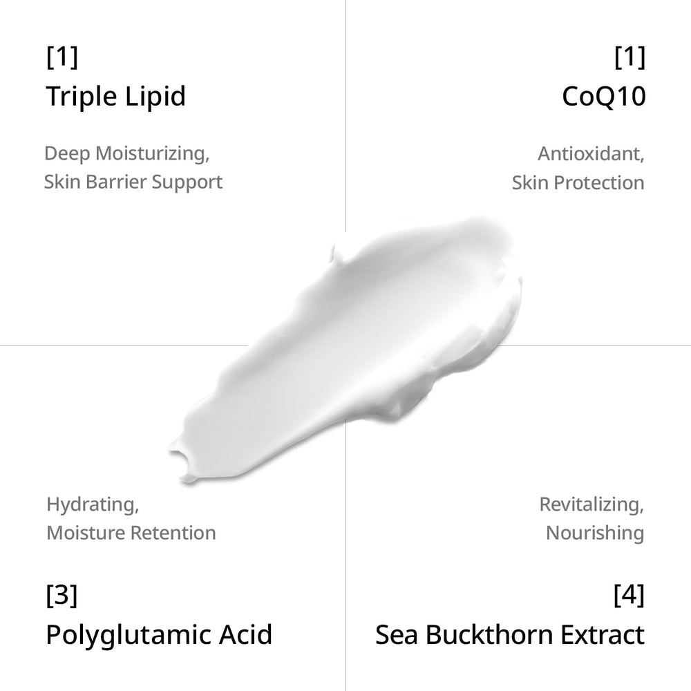 Cream texture being massaged into skin for daily hydration with Depology.