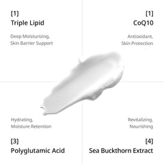 Cream texture being massaged into skin for daily hydration with Depology.