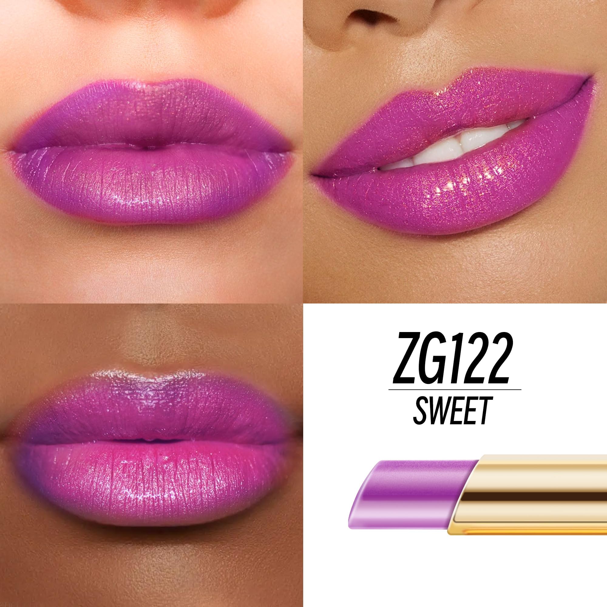 Depuplum apricot nude gloss texture for effortless color and shine.