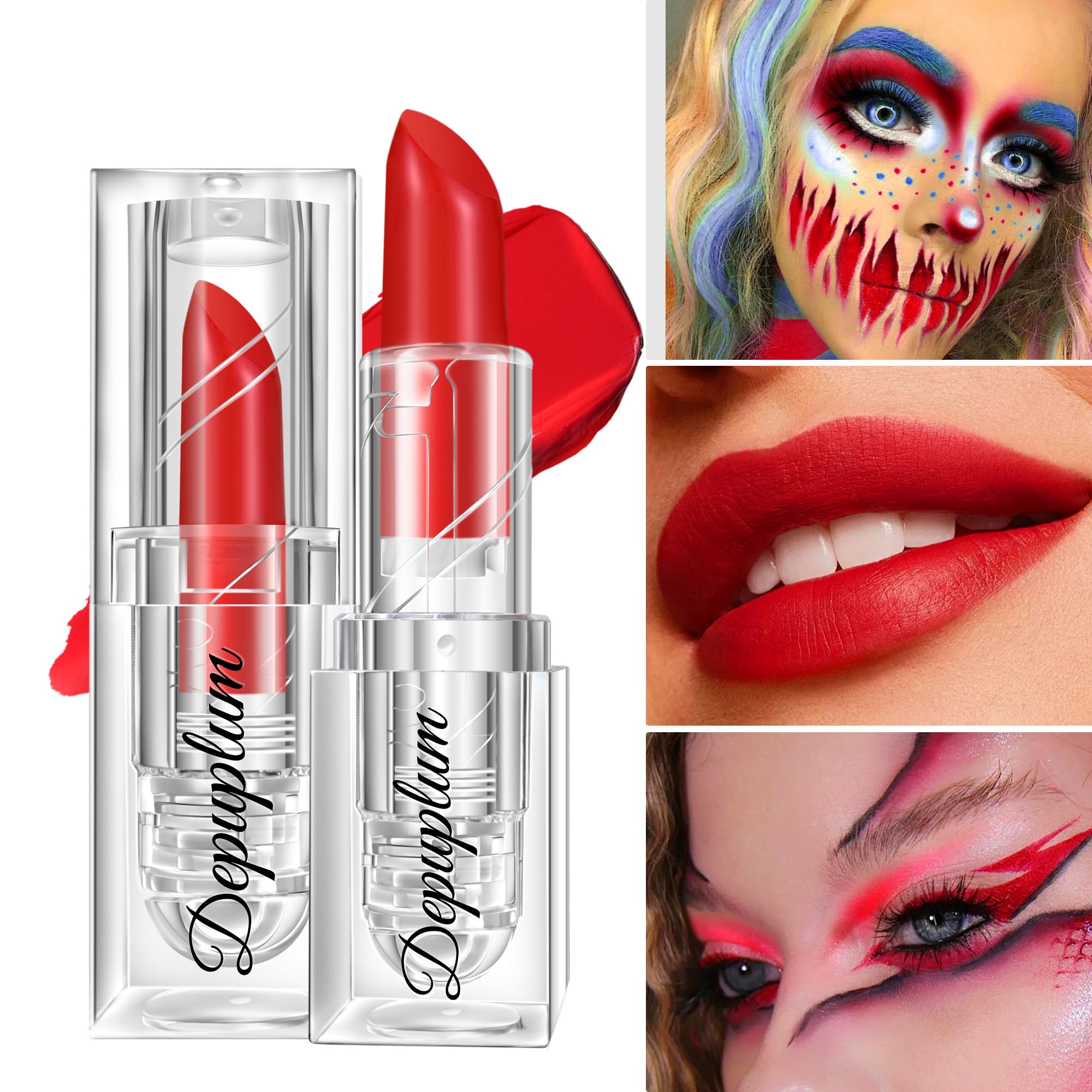 Depuplum packaging image showing gift-ready Halloween lipsticks