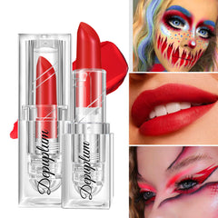 Depuplum packaging image showing gift-ready Halloween lipsticks