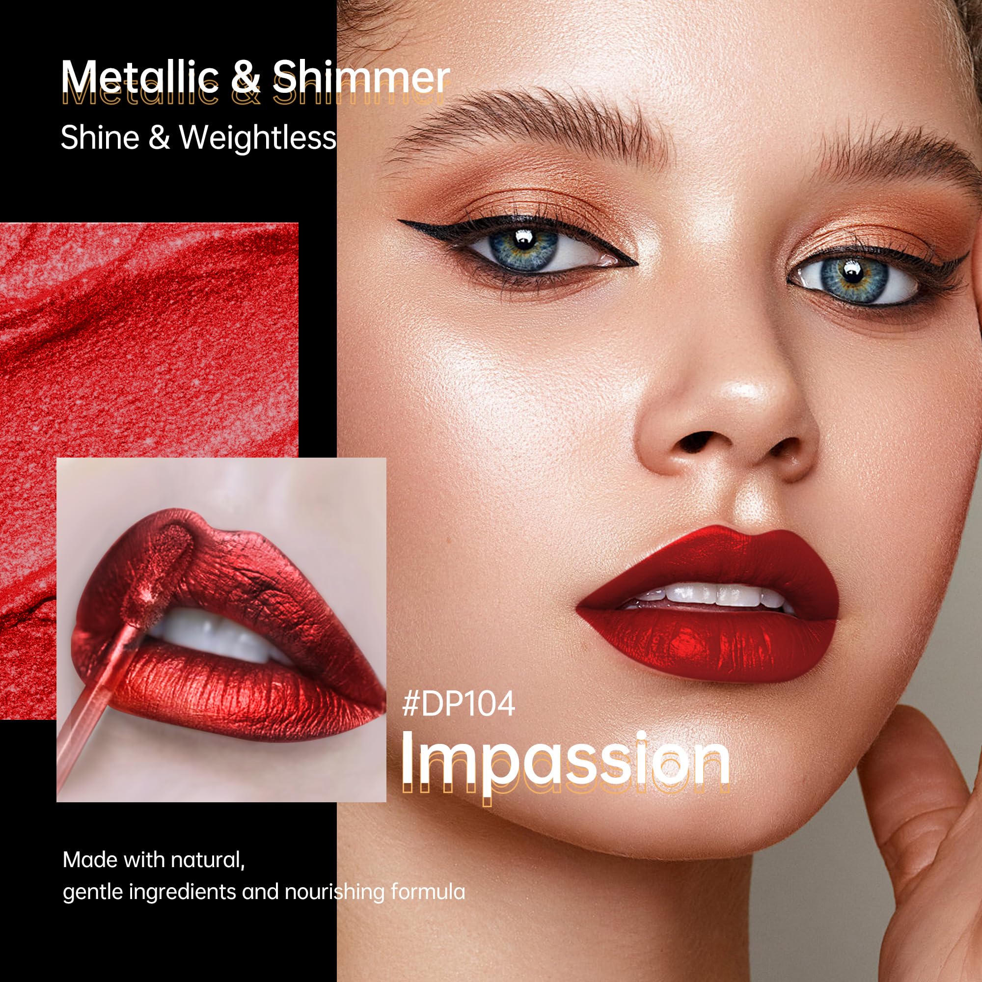 Depuplum lipsticks silky-smooth texture enables easy comfortable lip color application.