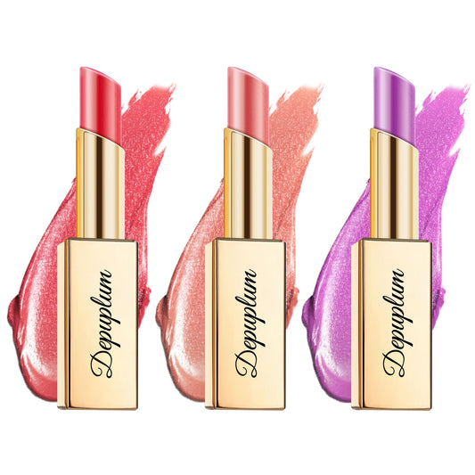 Depuplum lipset packaging detail highlighting premium design and cruelty-free branding.