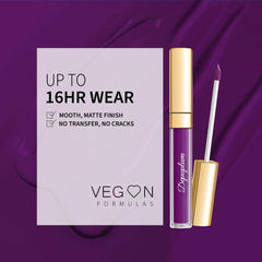 Depuplum vegan formula with rose oil and vitamin E for nourished lips.
