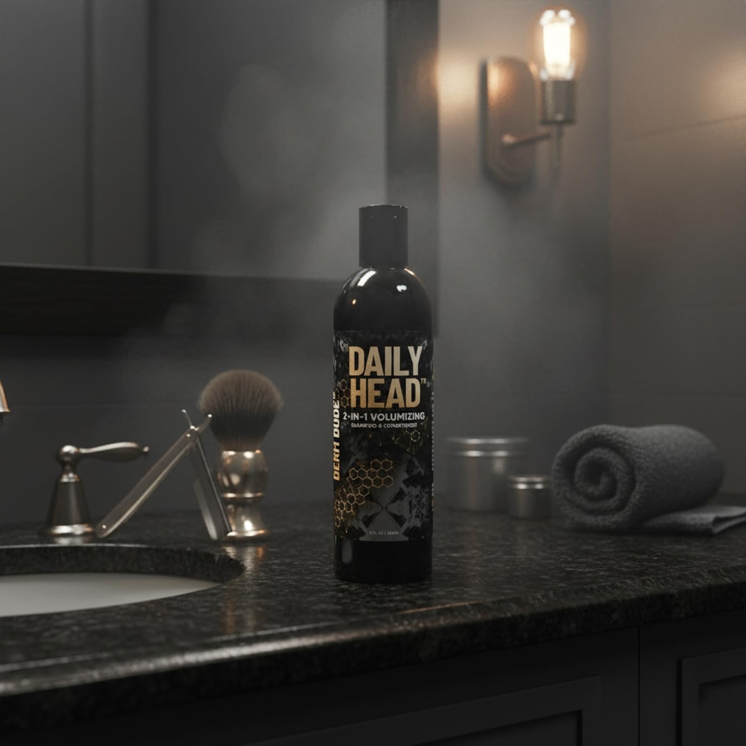 Derm Dude Daily Head after-use hair looks nourished and refreshed