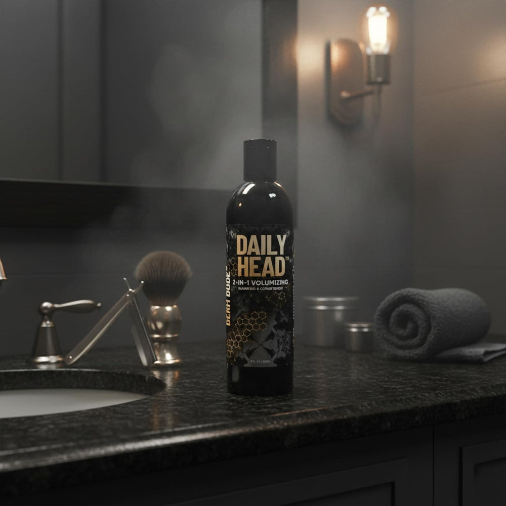 Derm Dude Daily Head after-use hair looks nourished and refreshed