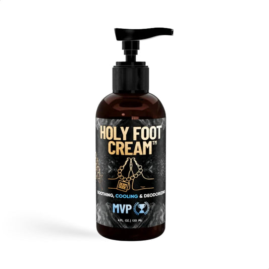 Derm Dude Holy Foot Cream jar front view for daily foot care and soft skin.