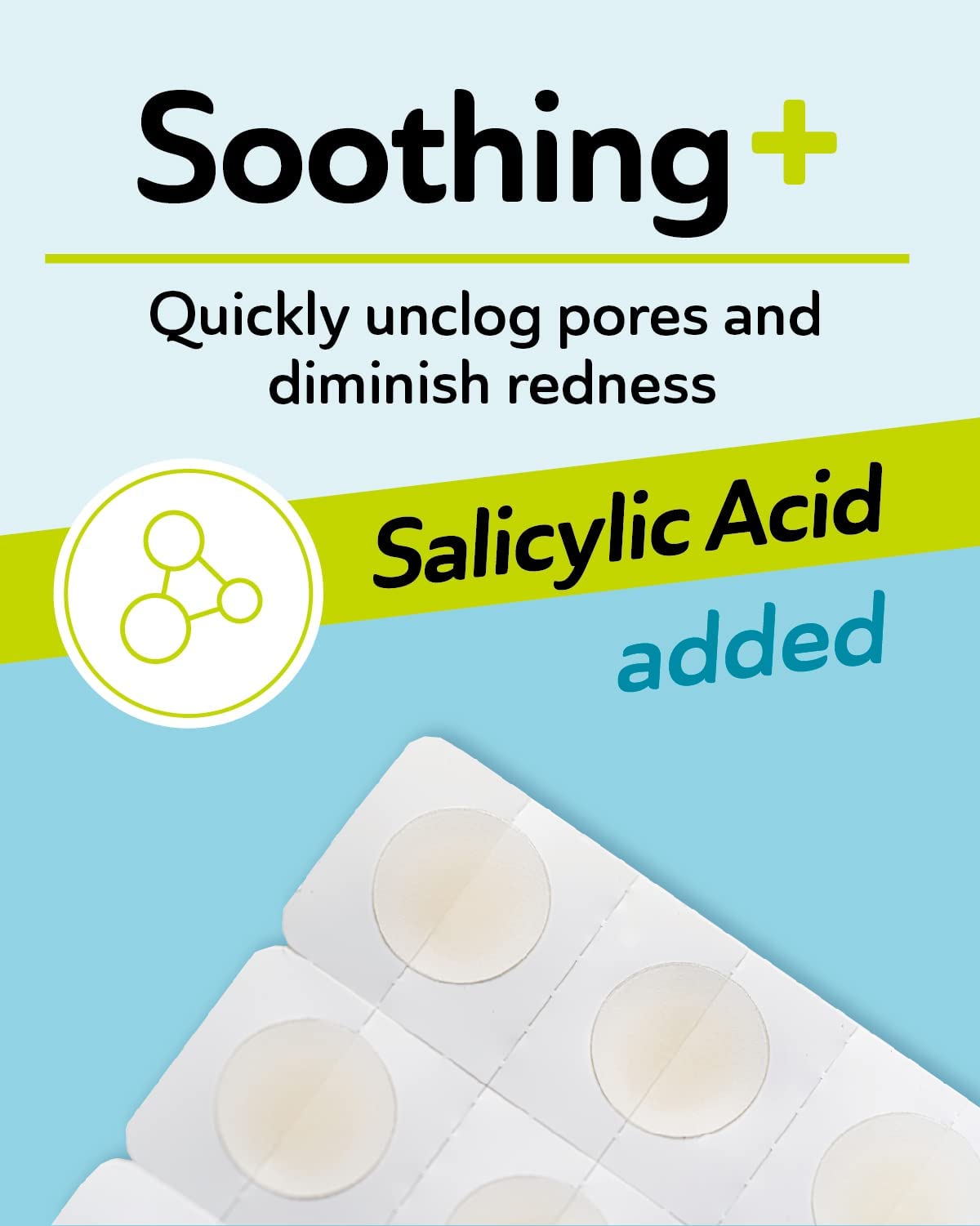 DERMA ANGEL hydrocolloid technology closeup shows rapid absorption and protection.