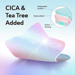 DERMA ANGEL moon patch on skin for gentle blemish care