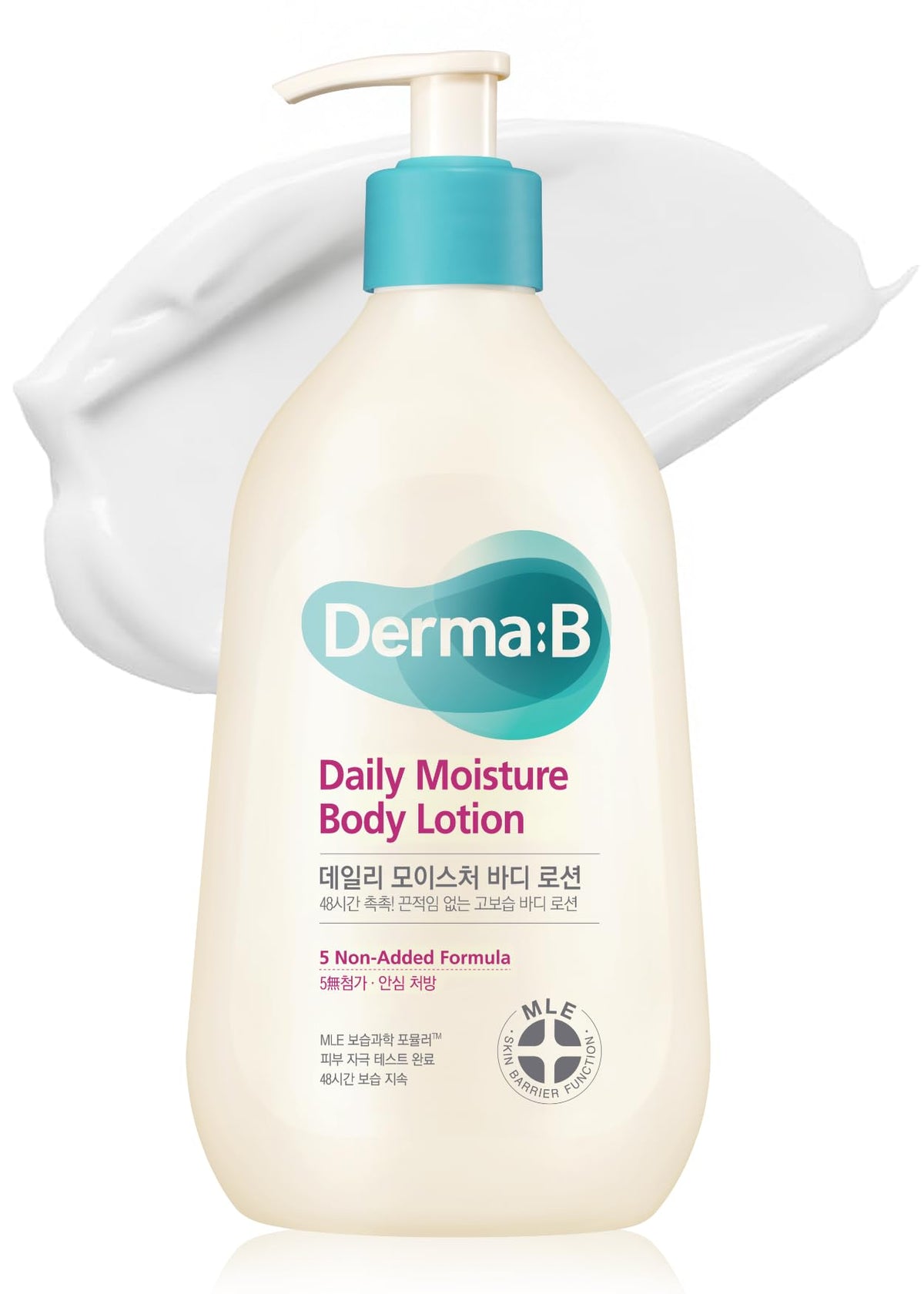 Derma B Daily Moisture bottle showcasing lotion for long-lasting hydration