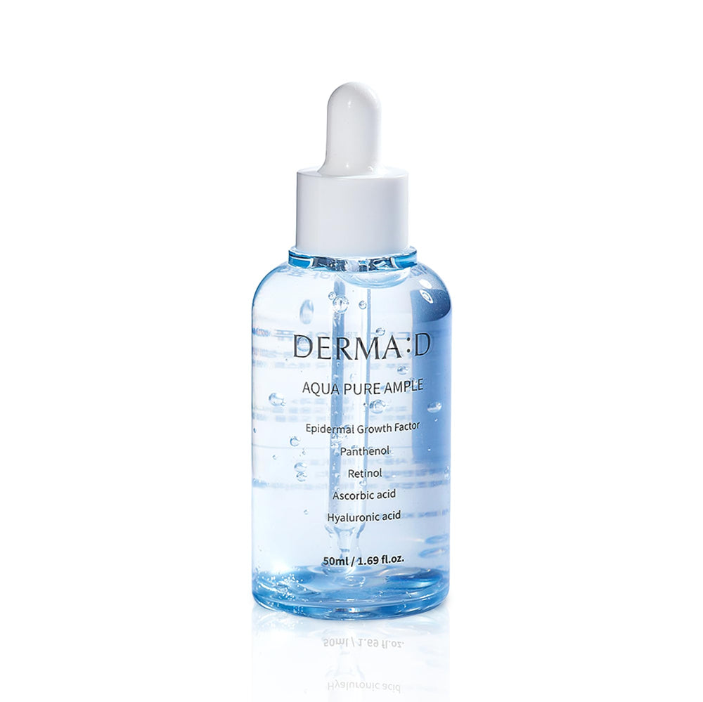 DERMA:D Korean Ampoule with Hyaluronic Acid bottle for daily hydration