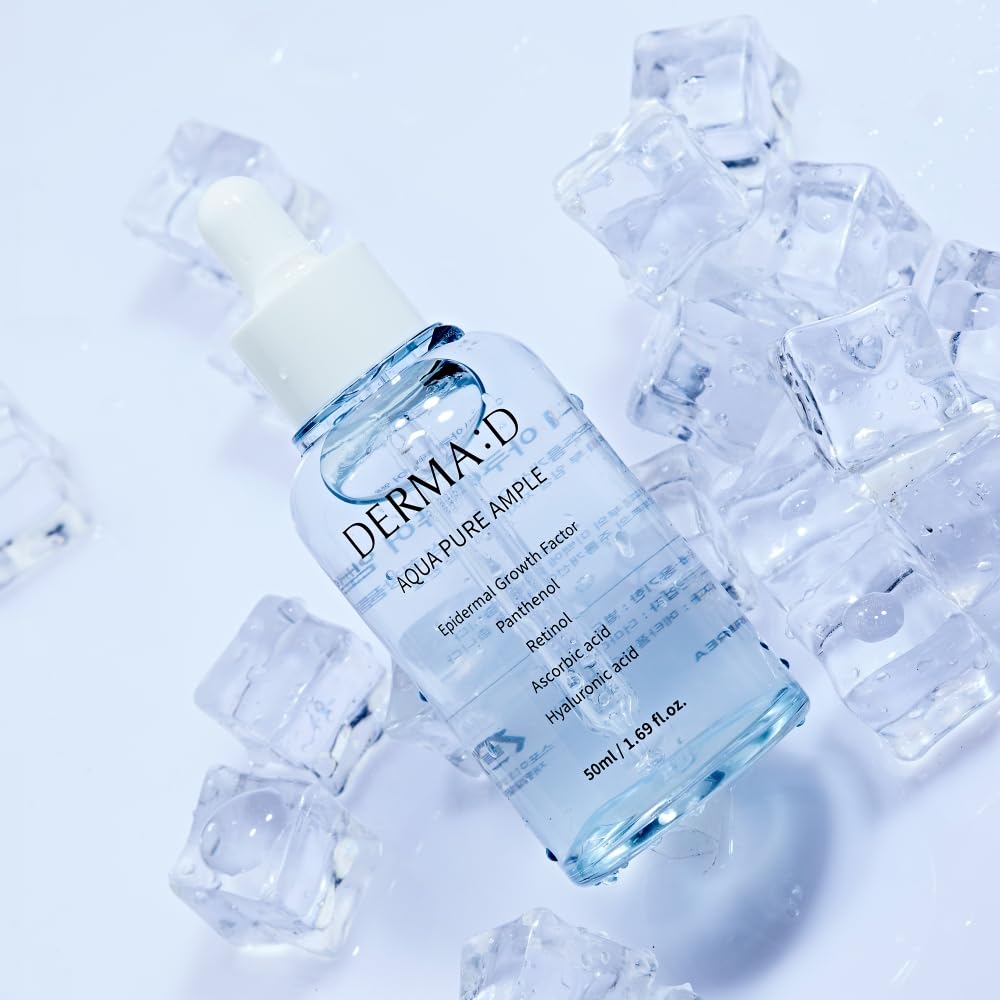 DERMA:D Panthenol soothing serum application emphasizes calm skin