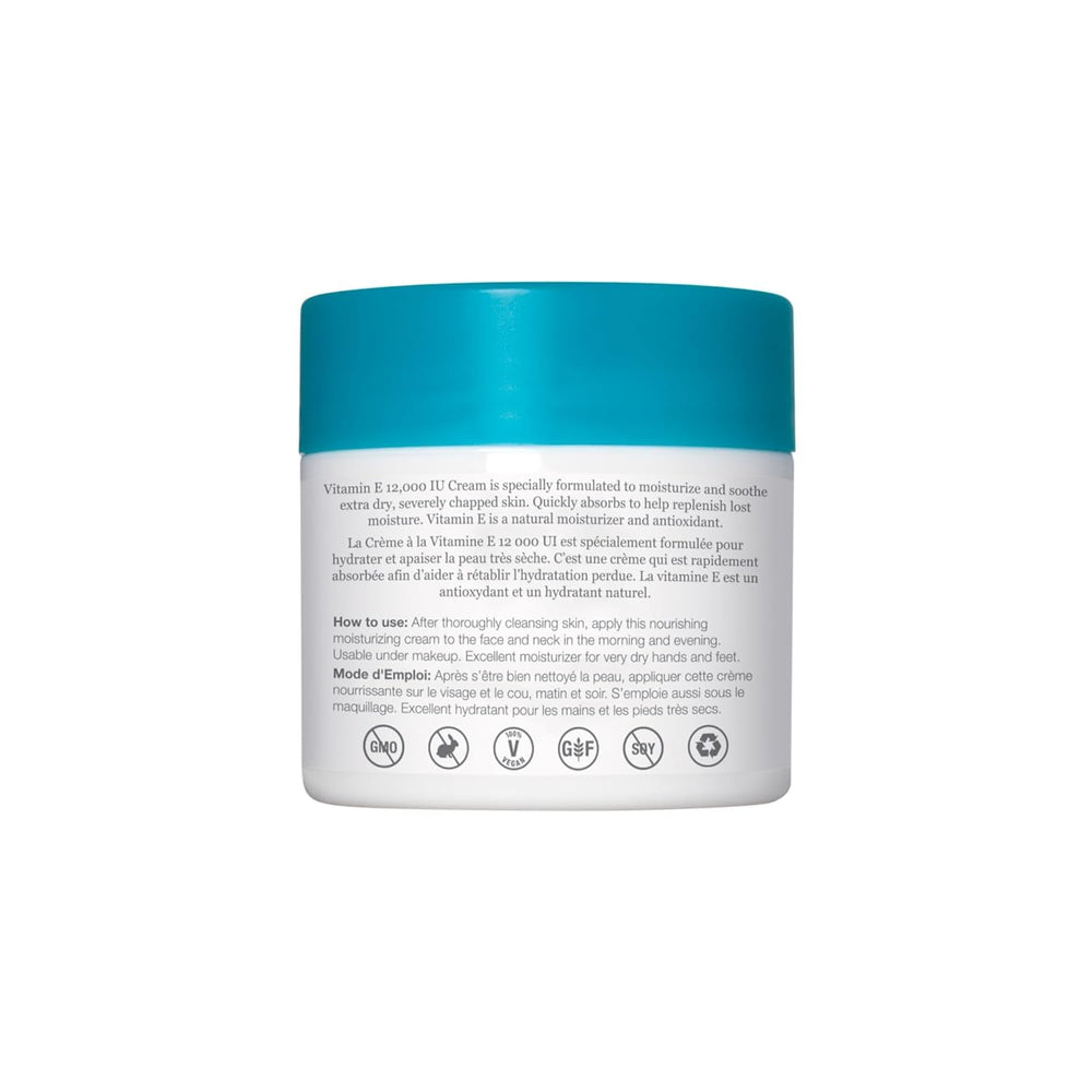 Derma E Vitamin E cream texture close-up showing fast absorption