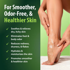 Derma-Nu foot-lotion-non-greasy-skin leaves feet smooth and comfortable.