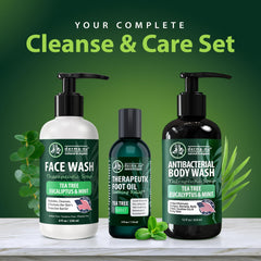 Derma-Nu packaging shows USA-made, sulfate-free foot care