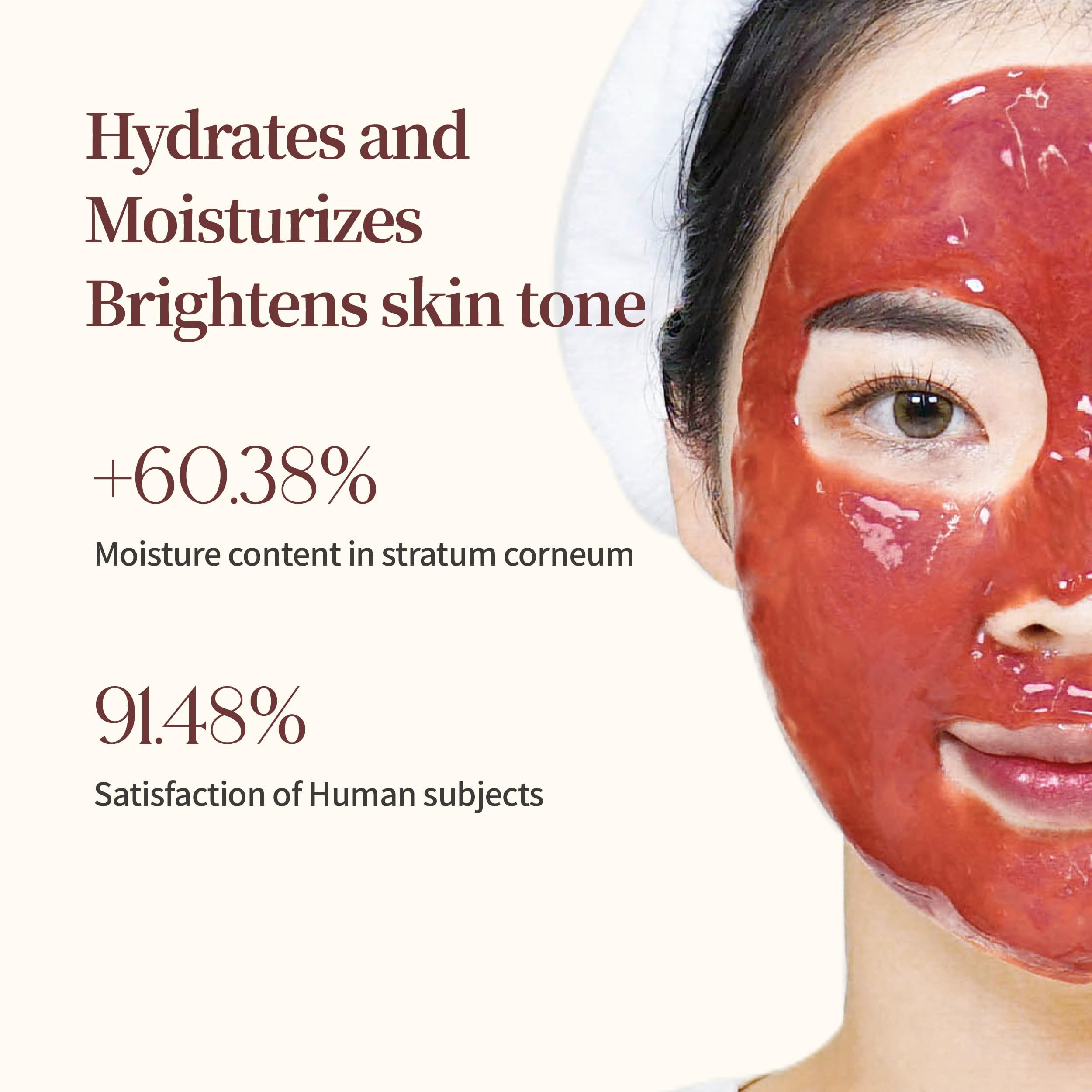 Dermabell rose jelly mask cooling effect supports refreshed, hydrated skin.