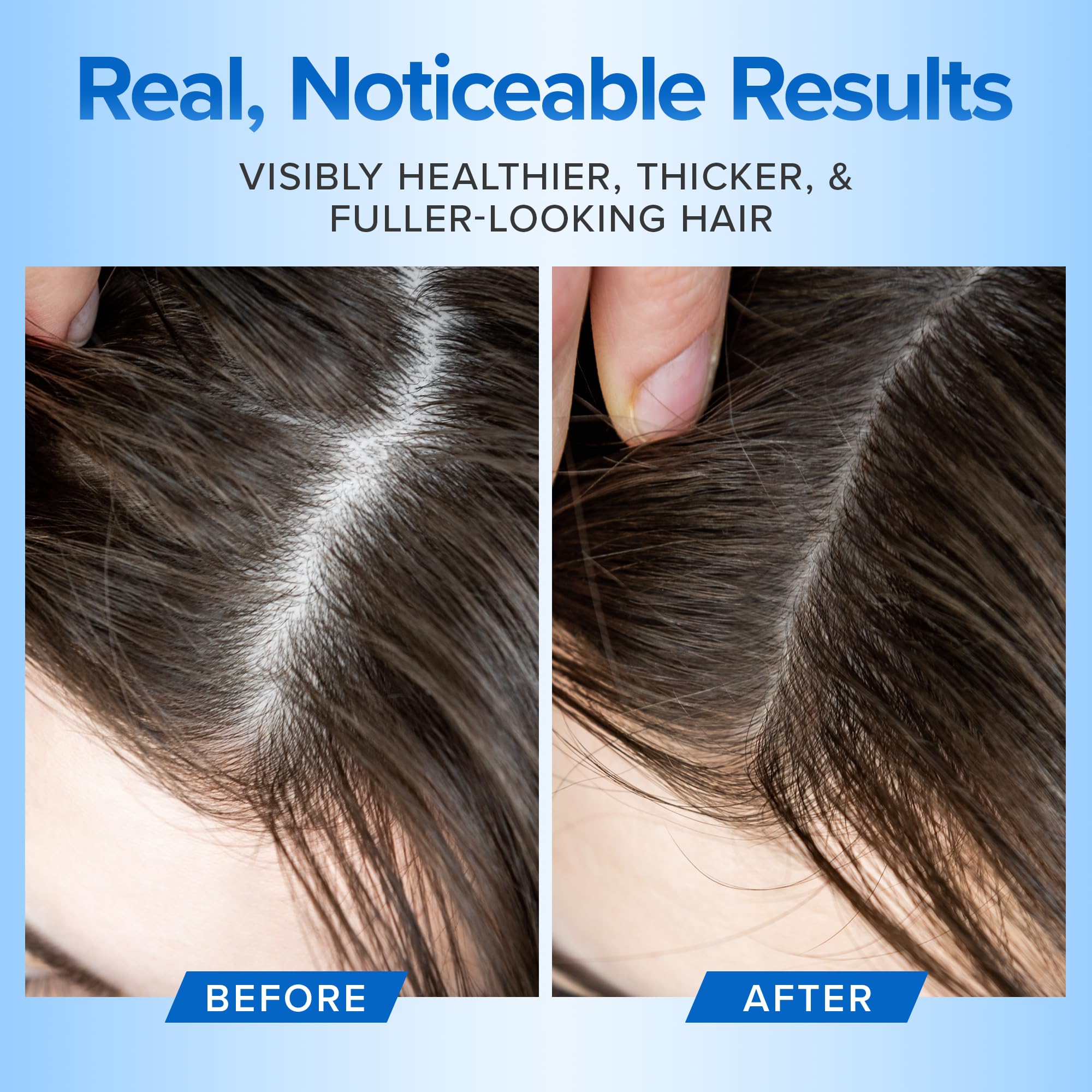 DermaChange color-treated hair shine image highlighting enhanced body