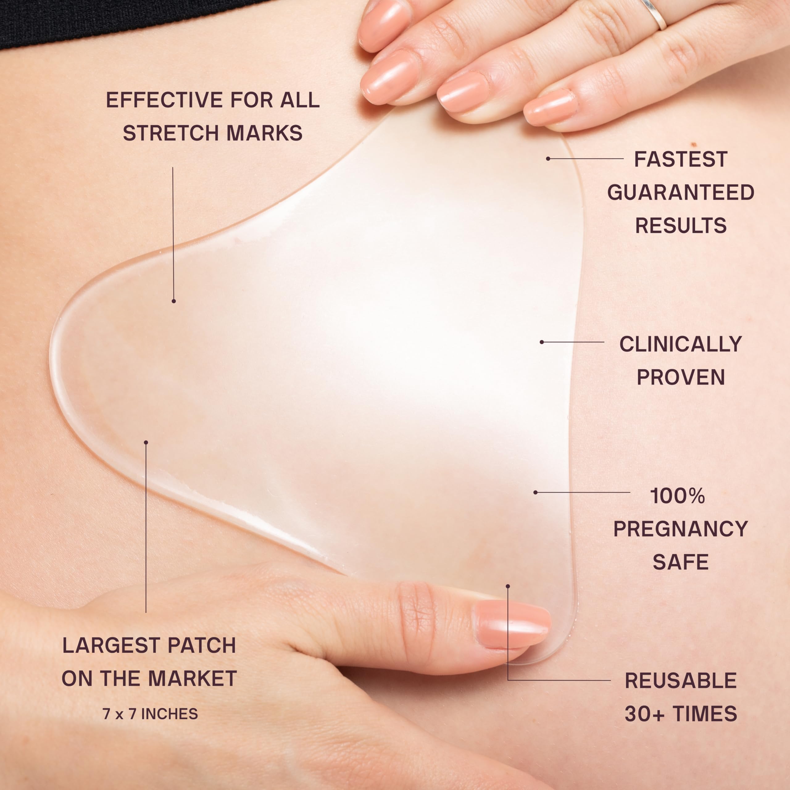 Dermaclara patch for skin hydration and occlusion on the body