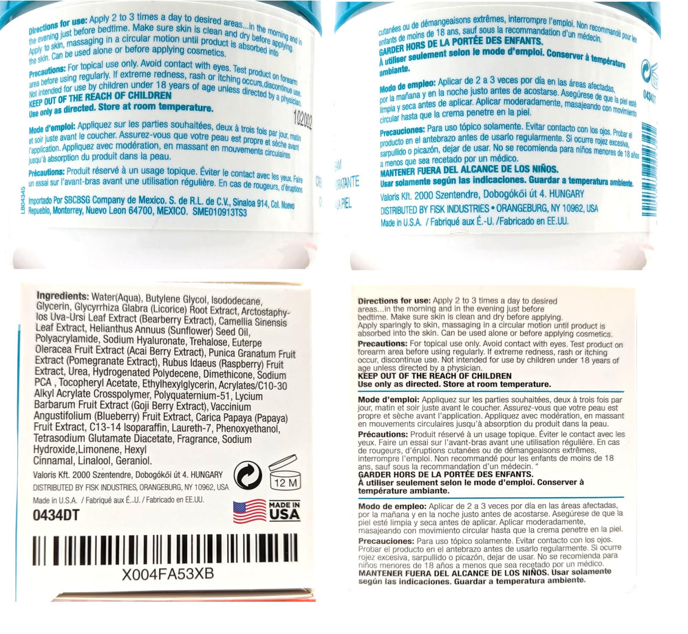 Dermactin Crepe Be Gone applied to neck and limbs for improved texture