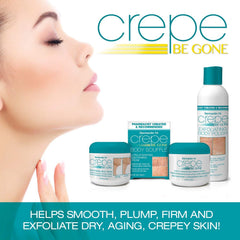 Dermactin Crepe Be Gone compact 3-ounce jar on vanity