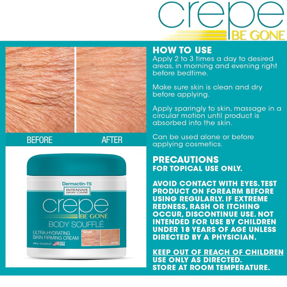 Dermactin Crepe Be Gone for daily use and long-lasting moisture.