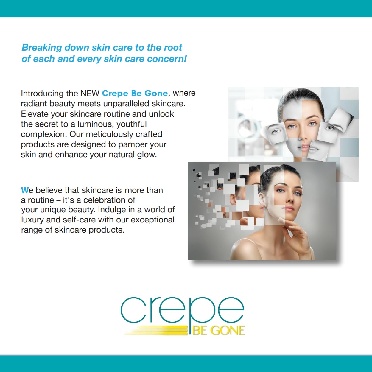 Dermactin Crepe Be Gone shown for night routine application.