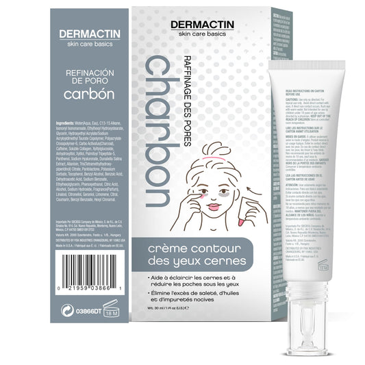 Dermactin dark-circle eye cream helps reduce under-eye darkness with a brightening effect.