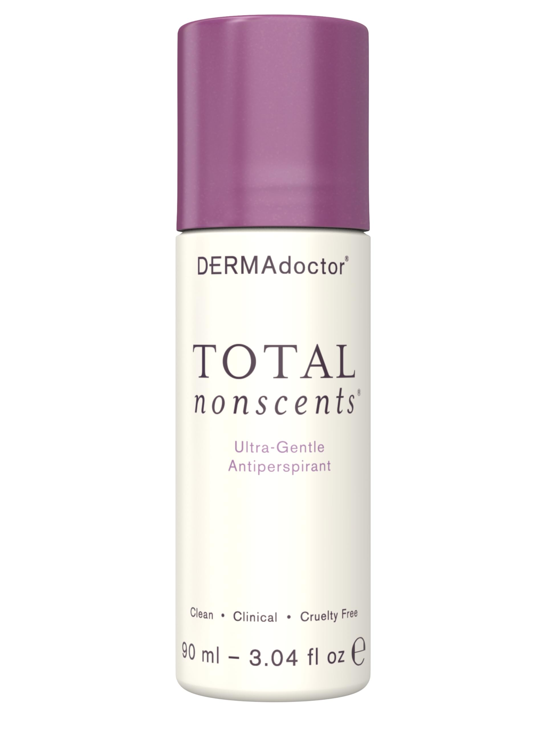 DERMAdoctor Total NonScents bottle demonstrates unscented protection for sensitive skin.