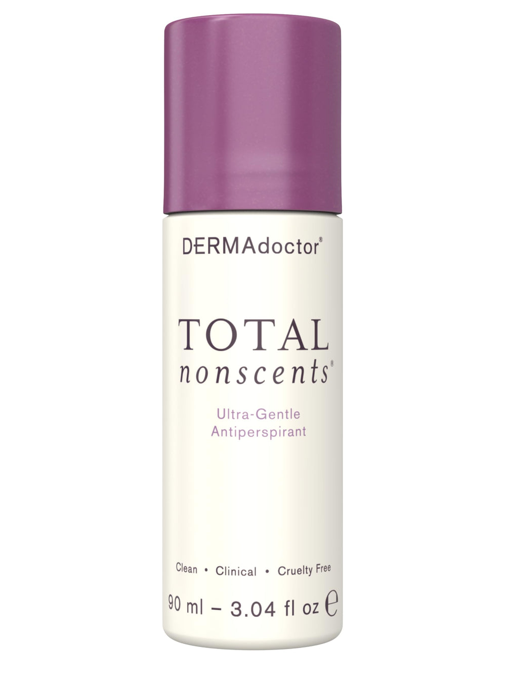 DERMAdoctor Total NonScents bottle demonstrates unscented protection for sensitive skin.