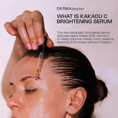 DERMAdoctor Vitamin C Serum amber bottle close-up showing potent formula.