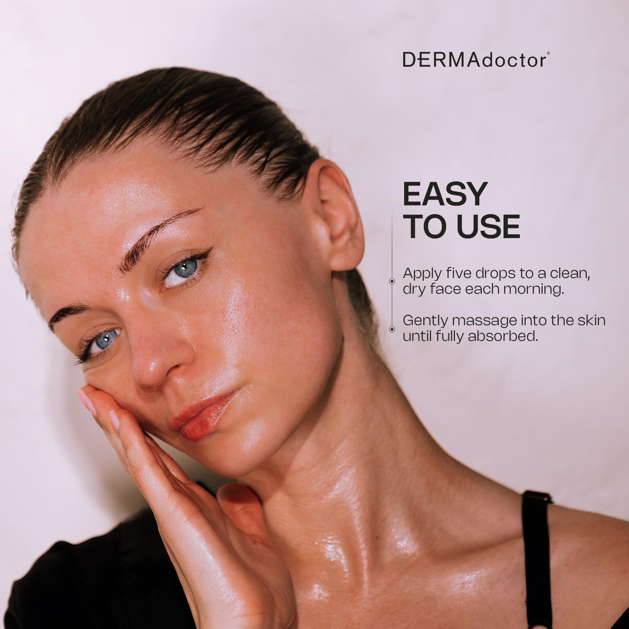 DERMAdoctor Vitamin C Serum dark spots demo with visible improvement.