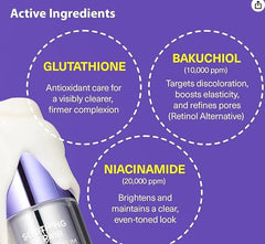 Dermafirm peptides-collagen glow-skin image hints firmer, hydrated complexion.