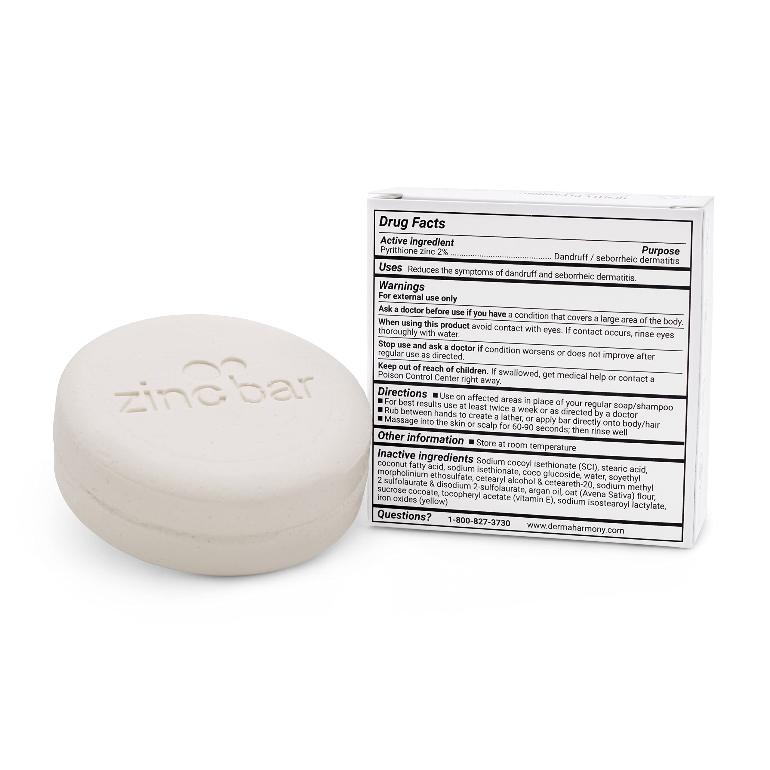 DermaHarmony made in Maine bar highlights USA-made quality.