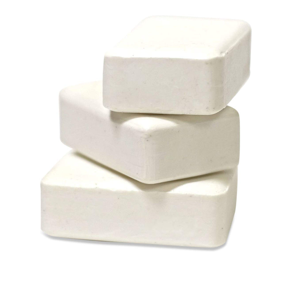 DermaHarmony soap ingredients list showing natural oils and oatmeal for sensitive skin.