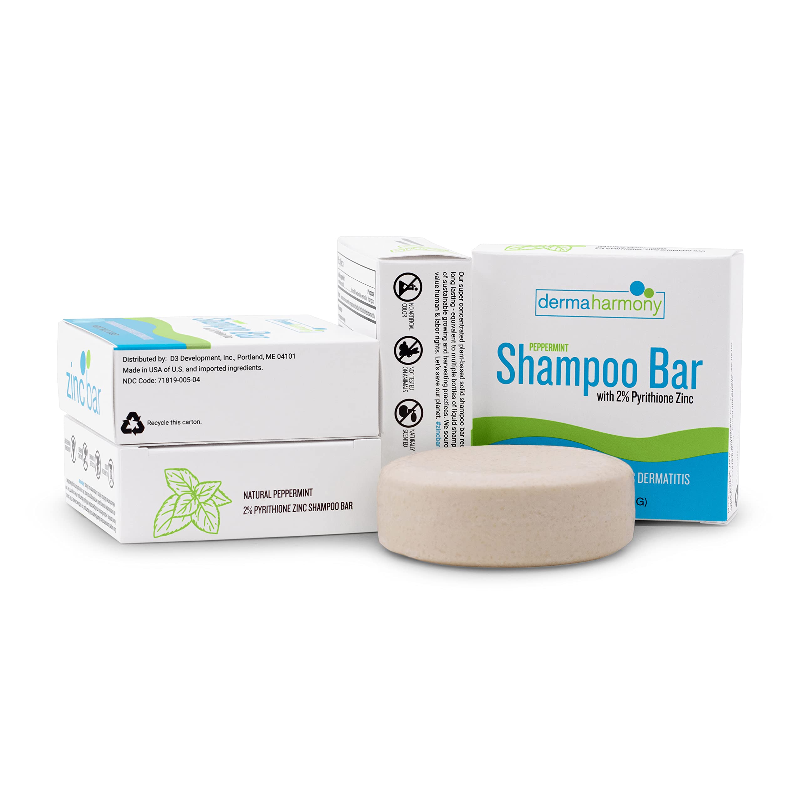 Dermaharmony shampoo bar with oat flower for soothing scalp