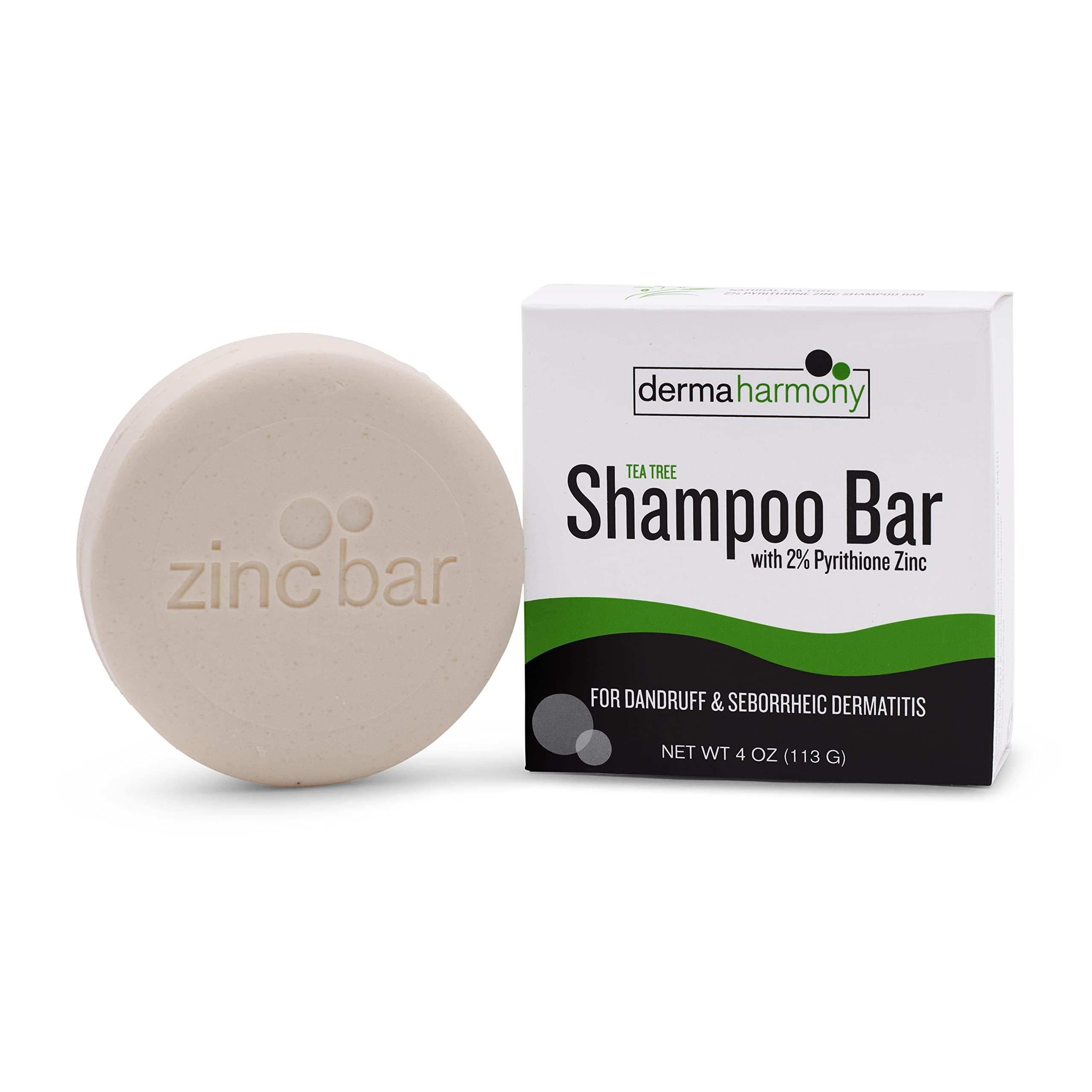 DermaHarmony tea tree oil bar close-up highlighting natural ingredients for gentle cleansing