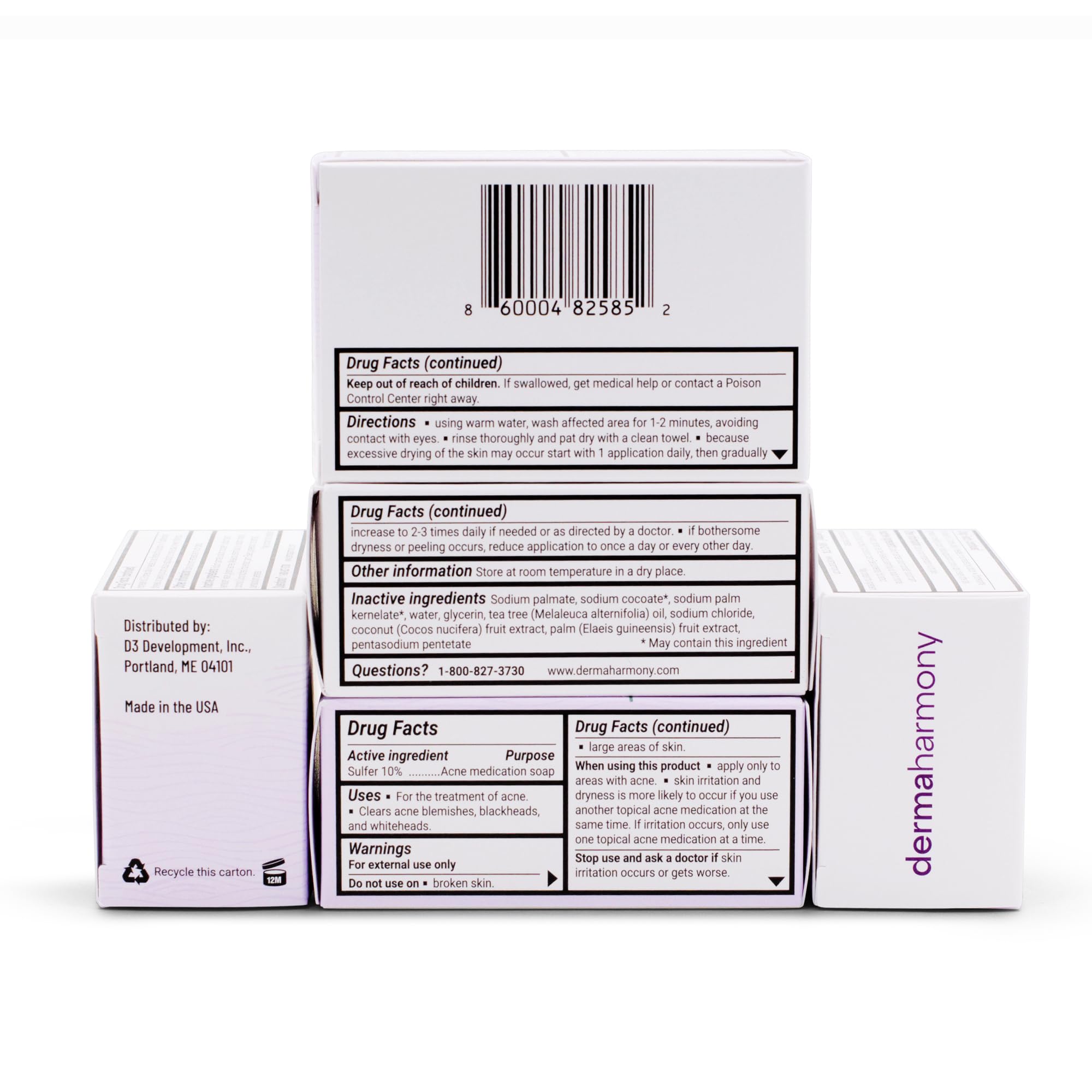 Dermaharmony tea tree oil infusion highlights a skin-friendly, fragrance-free formula