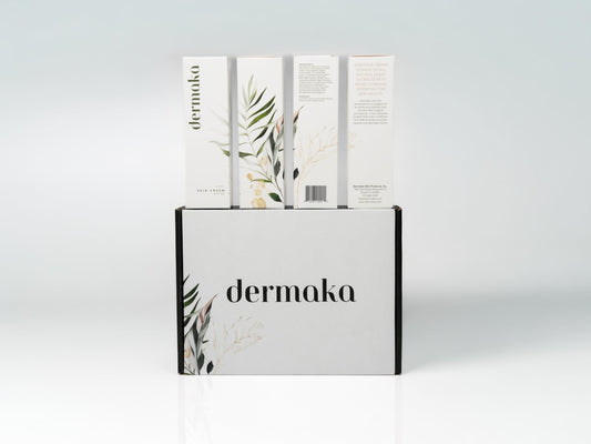 Dermaka bruise healing cream 4oz pack shown in jar, supports post-procedure comfort.
