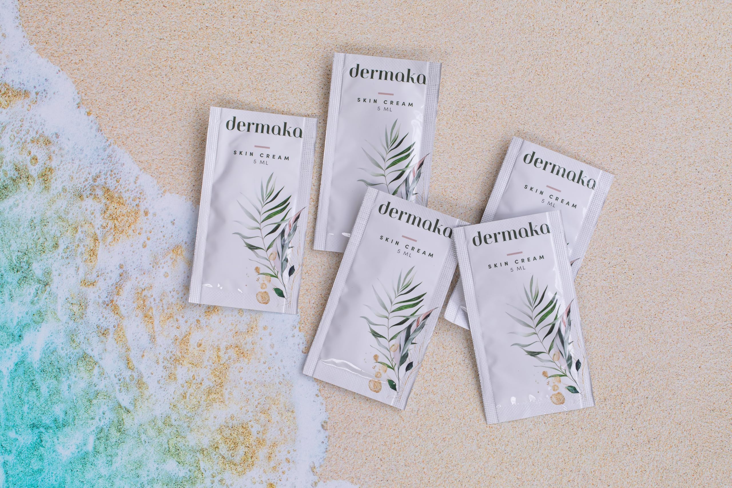 Dermaka olive oil base indicates a lightweight, moisturizing formula