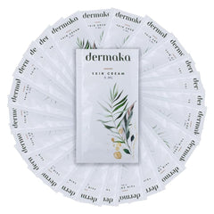 Dermaka Skin Repair Cream application close-up shows smooth, non-greasy texture