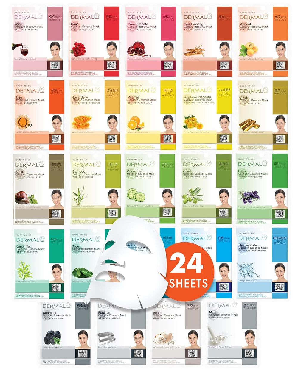 DERMAL 24-pack box front for daily skincare ritual