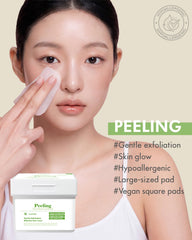 DERMAL Apple Peeling Toner Pad embossed side close-up targeting rough areas