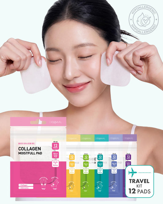 DERMAL Collagen toner pad supports daily moisture balance for softness