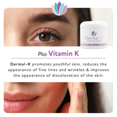 Dermal-K Clarifying Cream antioxidant rich formula suggesting even skin tone